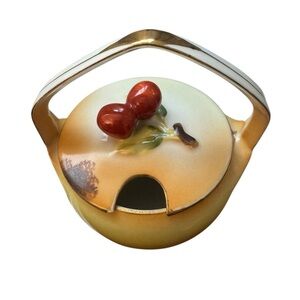 Noritake Jam Jar With Lid Tree in Meadow Design